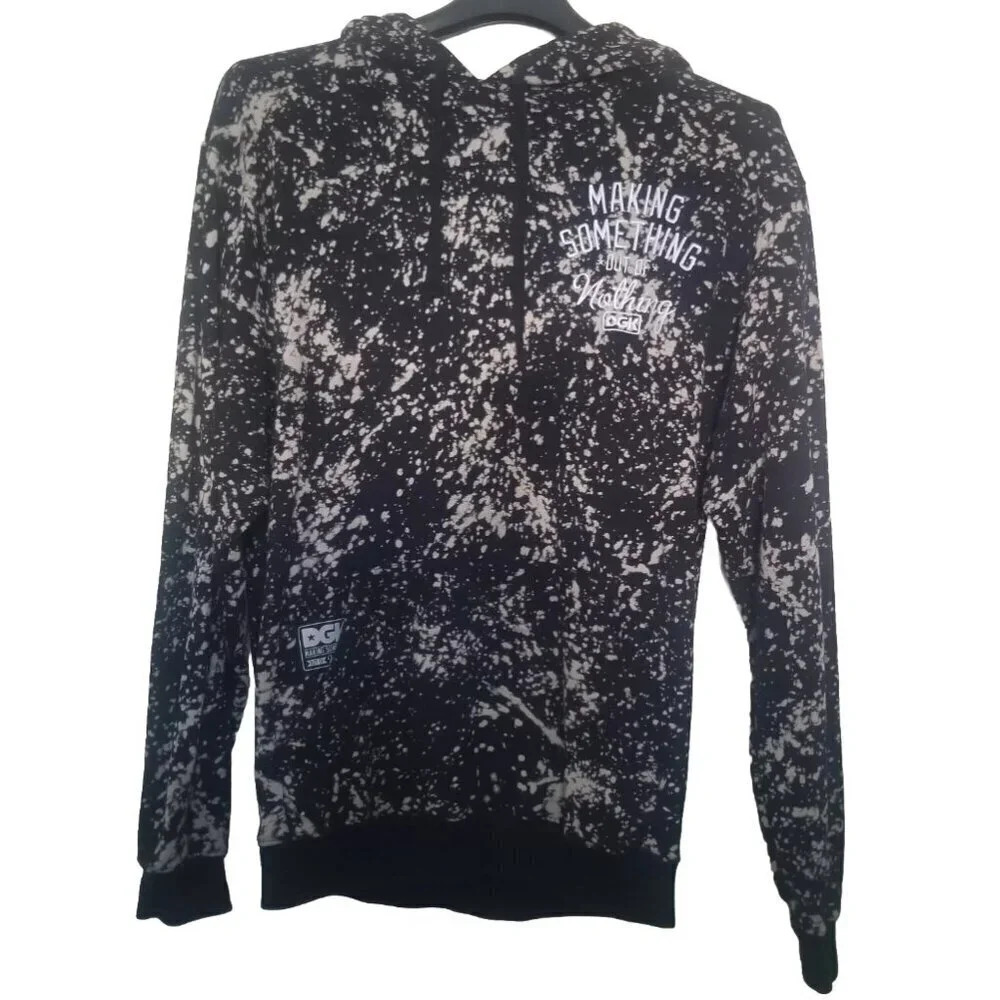 DGK Hoodie Mens Large Skate Paint splatter Making something out of nothing